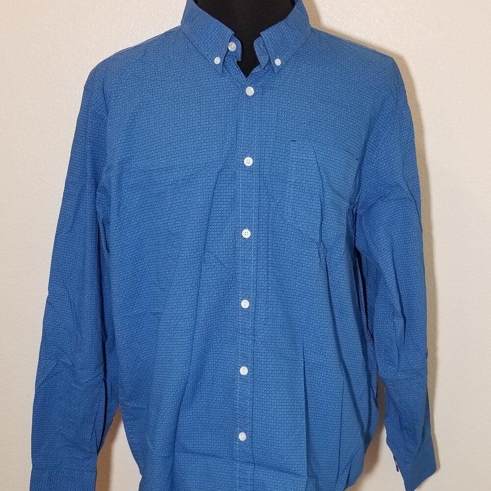 Cody James Mens 2XL Teal Button Up Long Sleeve Shirt Western Cowboy Rodeo Ranch